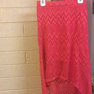 Lilly Bleu Coral Lace Skirt